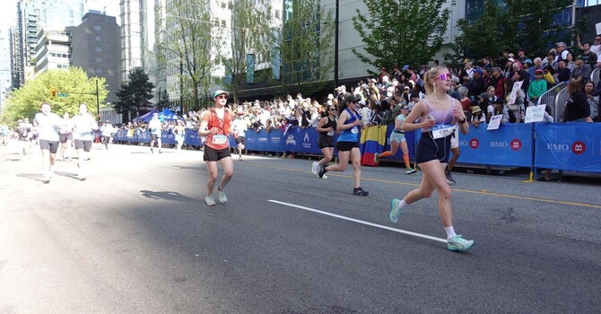 Running a half marathon!